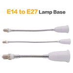 adaptateur lampe e14 e27 blanc doré élastique métallique moderne câble flexible