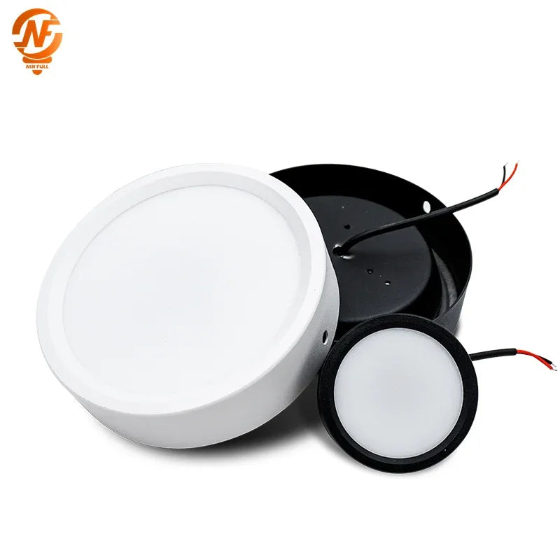 éclairage led spot blanc noir moderne 12w 15w 18w 9w 220v vis aluminium