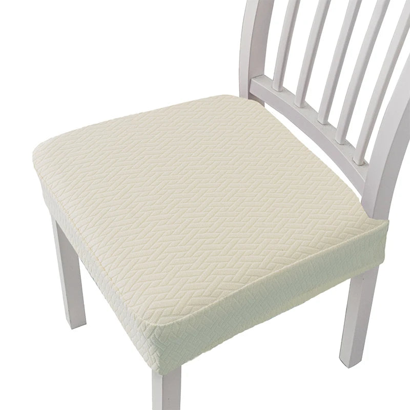 coussin chaise moderne tissé carreaux noir gris vert beige élasthanne polyester lavable adhésif protection