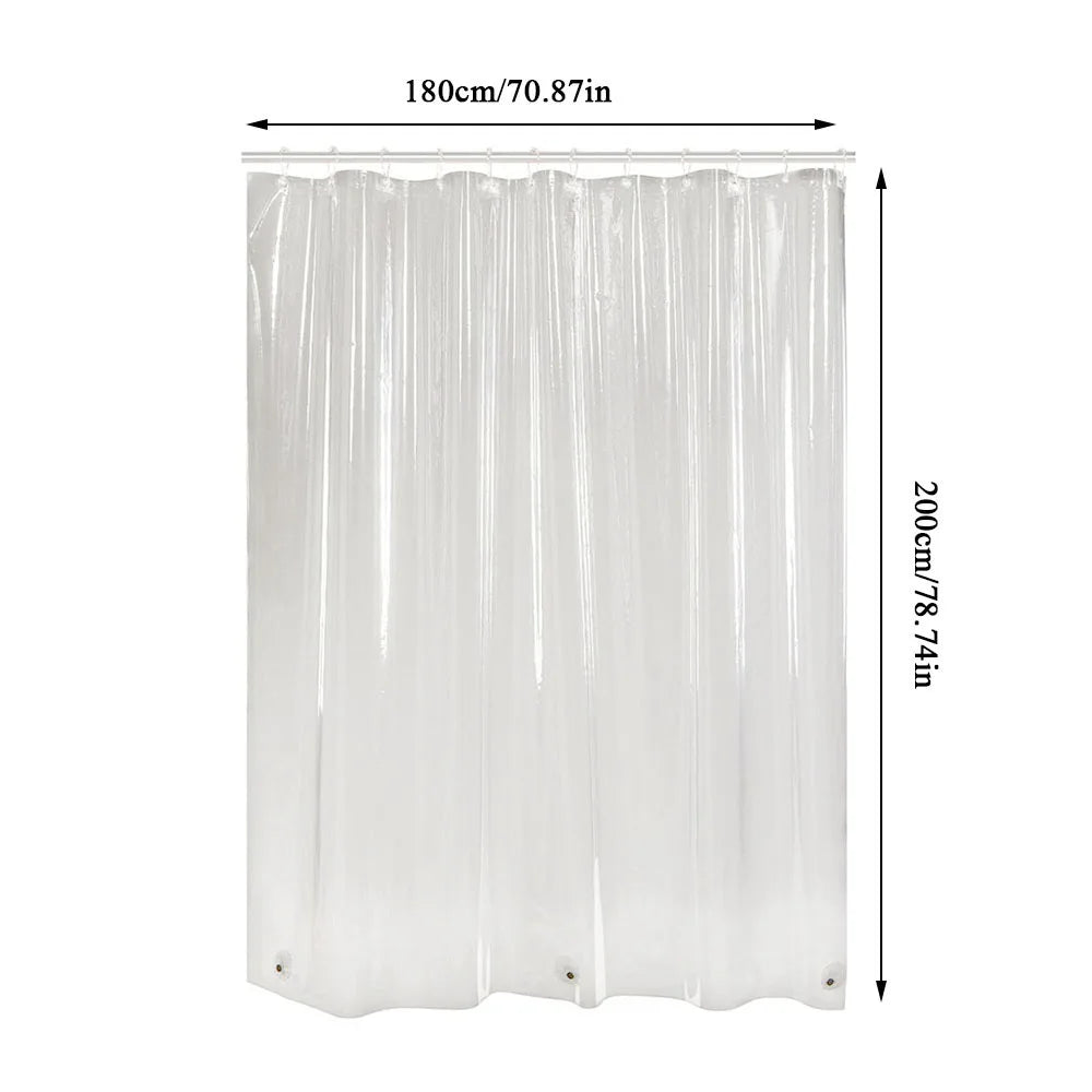 rideau douche moderne gris transparent polyester froufrous plis verticaux respectueux environnement 180x200cm