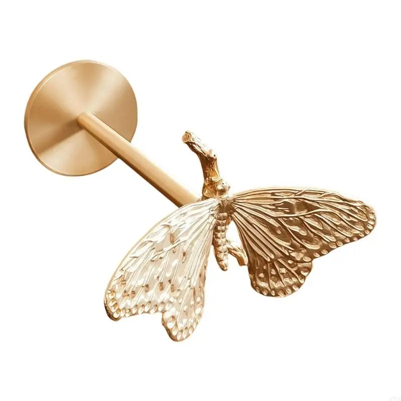 accessoires fenêtre agrafes dorées papillon libellule oiseau renne artisanal élégant métal