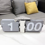 horloge murale quartz flip numérique horloge bleue moderne horloge blanche rétro horloge grise numérique