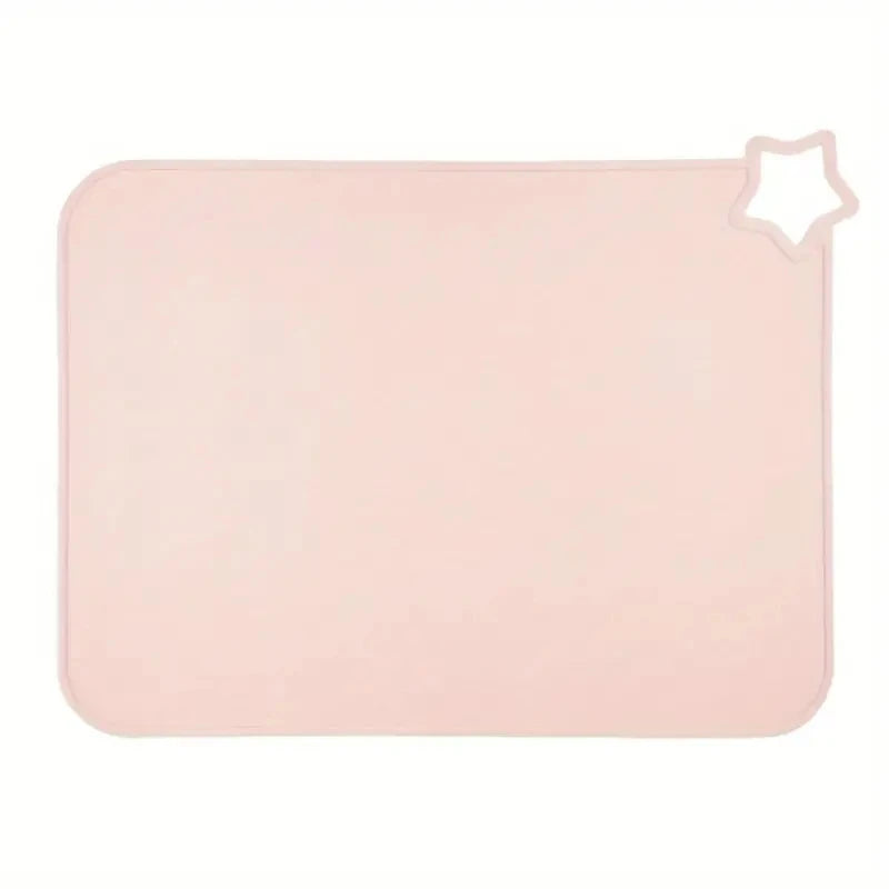 tapis souris silicone sans motif moderne rose beige gris vert bleu jaune marron respectueux