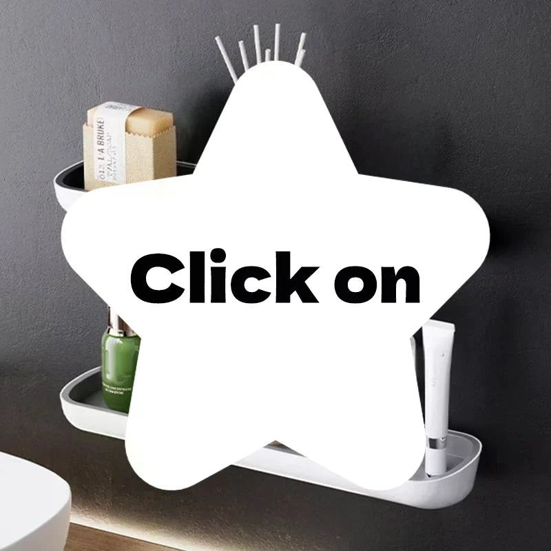 étagère murale adhésive moderne gris clair étagères barre fixation cosmétiques salle bain