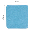 supports verre adhésifs tapis diatomées rond carré gris rose bleu texture granuleuse minimaliste maison