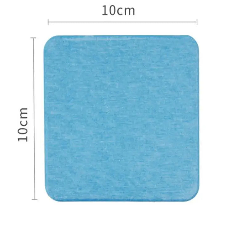 supports verre adhésifs tapis diatomées rond carré gris rose bleu texture granuleuse minimaliste maison