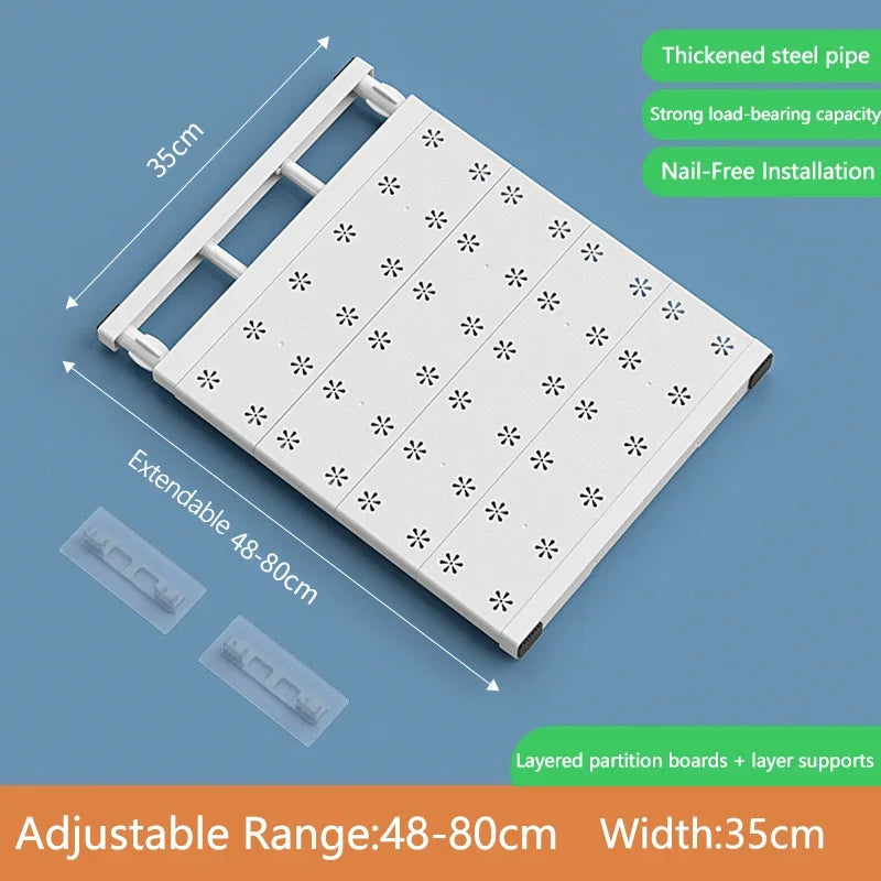 étagères modulables blanc perforations florales clips modernes sans vis clips fixation