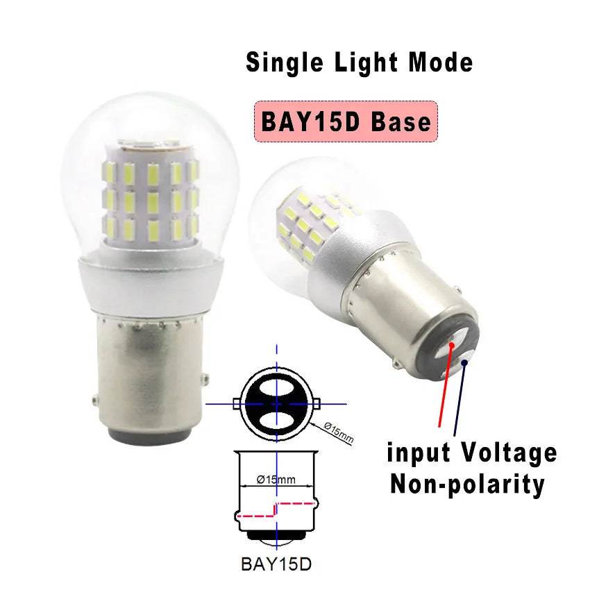 ampoules led 12v 24v blanc 500 lumens ba15d ba15s bateau navigation moderne