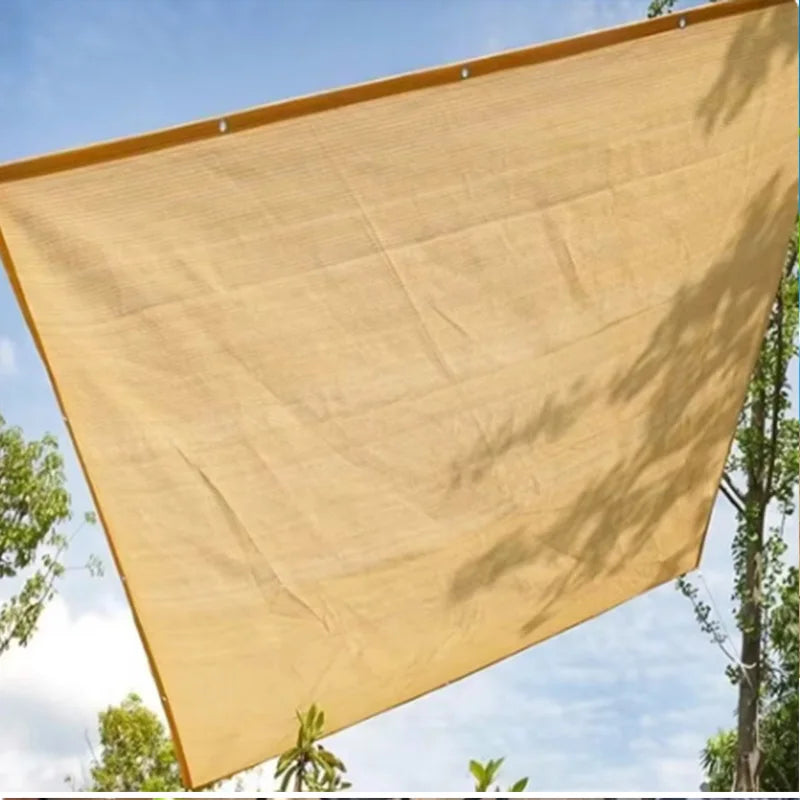 toile parasol beige clair moderne résistante UV 2x2m 2x3m 2x4m clips fixation