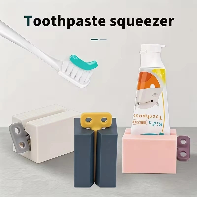 distributeur dentifrice moderne personnages animaux blanc gris rose