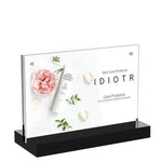 cadre photo acrylique transparent clips moderne support panneau publicitaire base vertical horizontal