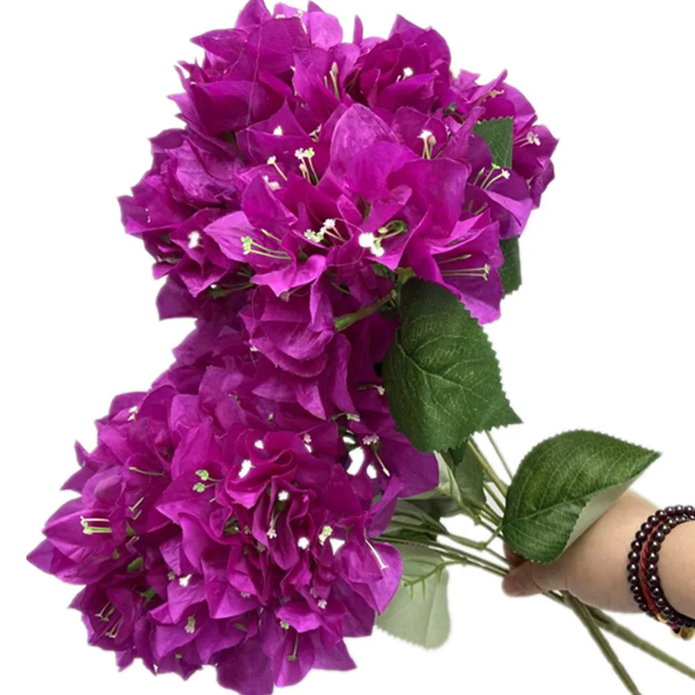 bougainvillae artificielle bouquet fleurs violet rose rouge modernes decoration intérieure anniversaire mariage