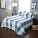 drap plat housses lit carreaux poissons pois texture granuleuse nordique moderne adultes chambre decoration