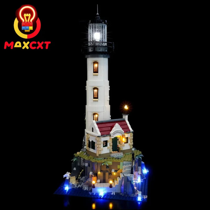 Lumière LED Phare Décoratif Montage LEGO Adulte Non Inclus Blocs Construction