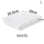 boîtes rangement tiroirs adhésives modernes pratiques blanc noir réutilisables crayons stylos calculatrice