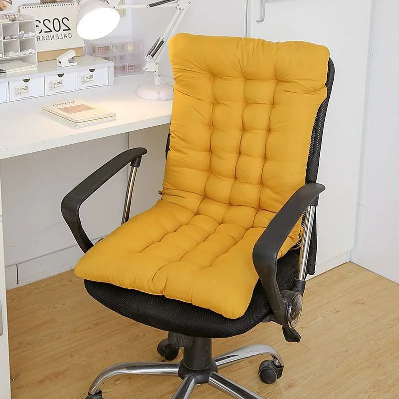 coussin chaise épais coton polyester lavable adhésif moderne vert jaune bleu gris marron simple