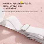 clips draps lit réglables antidérapants attaches matelas blanc gris rose pâle minimaliste utilitaire