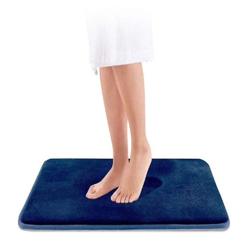 tapis doux moderne imperméable antidérapant polyester beige noir bleu marine