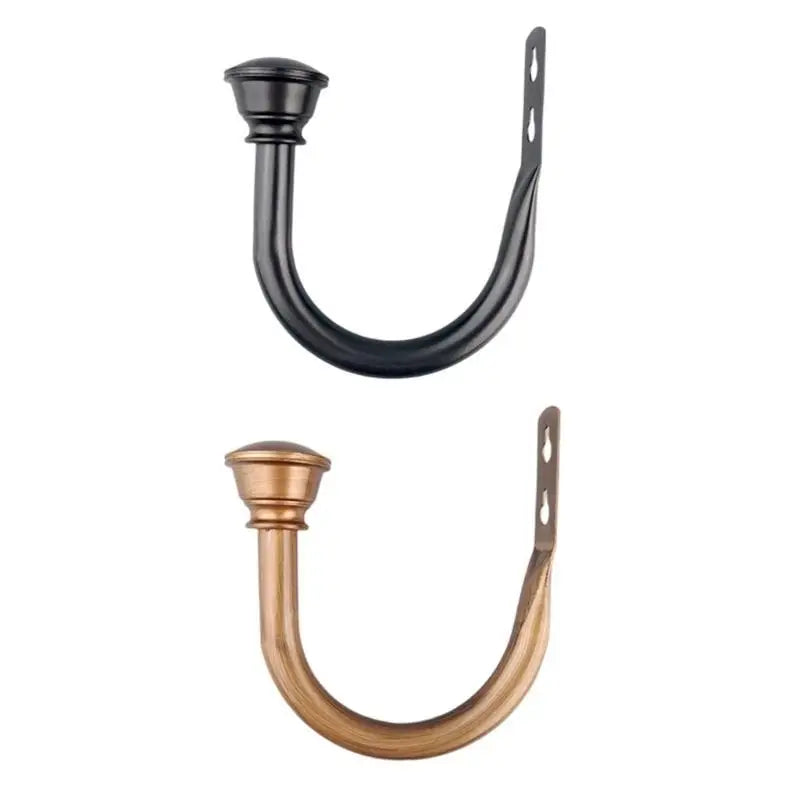 boucles rideaux fer noir bronze classiques fixations vis