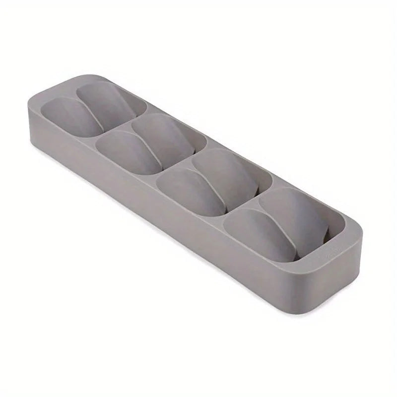 organisateur rangement pots épices bocaux condiments cuisine moderne adhésif gris transparent