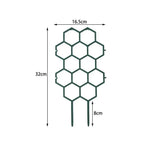 grille plantes hexagonale vert foncé moderne fixation jardin plastique