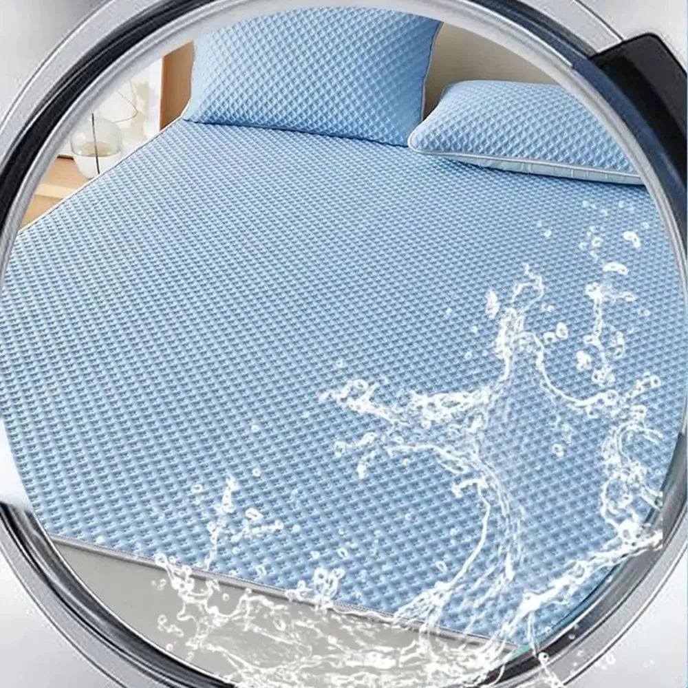 coussin lit bleu clair texture points moderne adhésif doux été maison