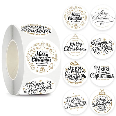 Autocollants de Noël pour enveloppes - lot de 50 à 500 pièces