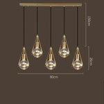 suspension lumineuse moderne or transparent 2000 82000 lumens chambre salon étude hall