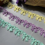 ruban dentelle nœuds mariage patchwork décoration costumes classique coton polyester 4.5cm couleurs transparente élégant