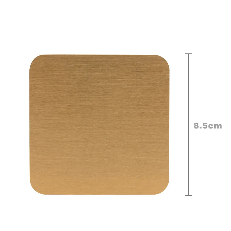 coasters acier inoxydable anti chauffe étanches or gris noir moderne