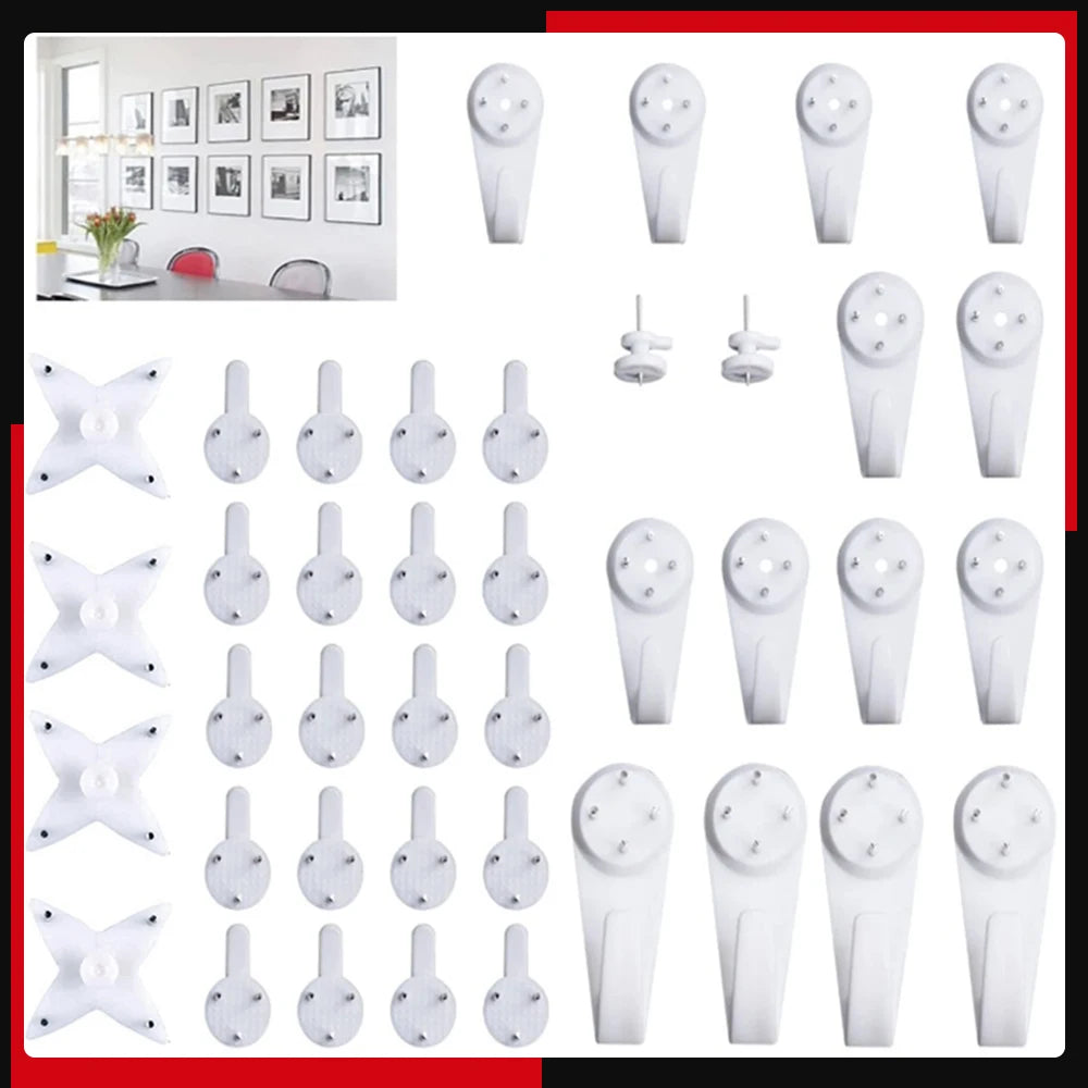 accessoires mural blancs cintres crochets supports utilitaires modernes différentes tailles poids