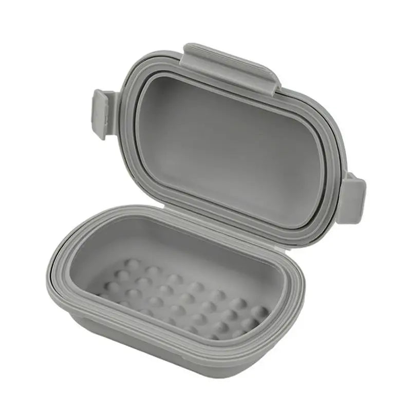 boîte savon pliable moderne bleu vert rose gris mat anti fuite voyage