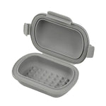 boîte savon pliable moderne bleu vert rose gris mat anti fuite voyage