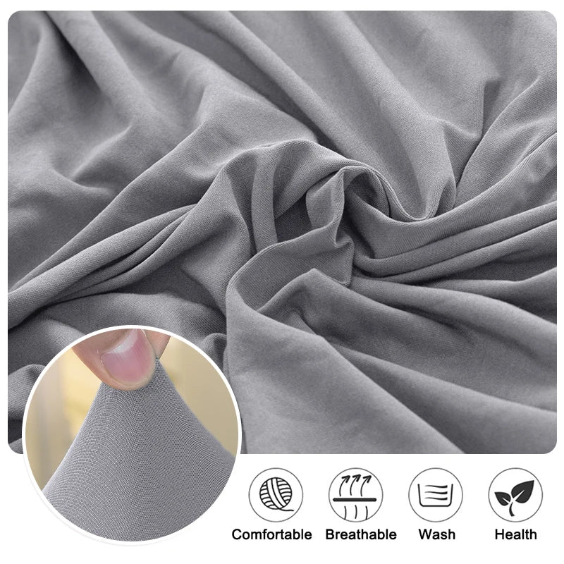 housse chaise gris moderne adhésive imperméable lavable polyester chambre coucher salon
