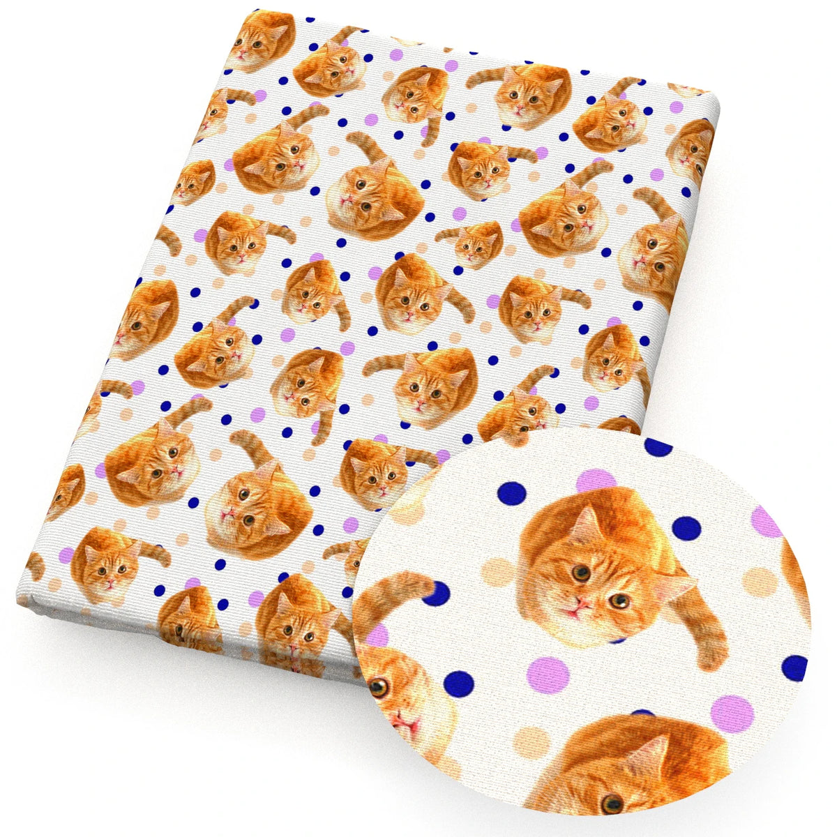 tissu polyester chats motif moderne rose clair bricolage couture quilting artisanal rapide respirant environnement