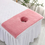 coussin massage velours doux bleu rose marron gris confortable moderne 35x35cm 40x80cm