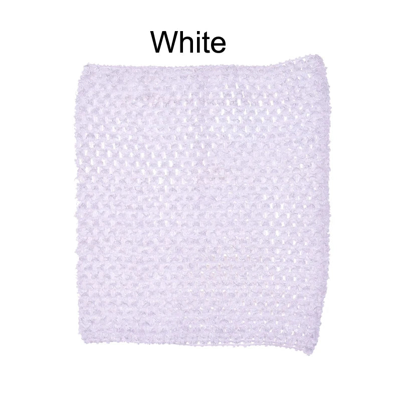 serviette crochet fait main motif rayures horizontales artisanale décoration maison enfant