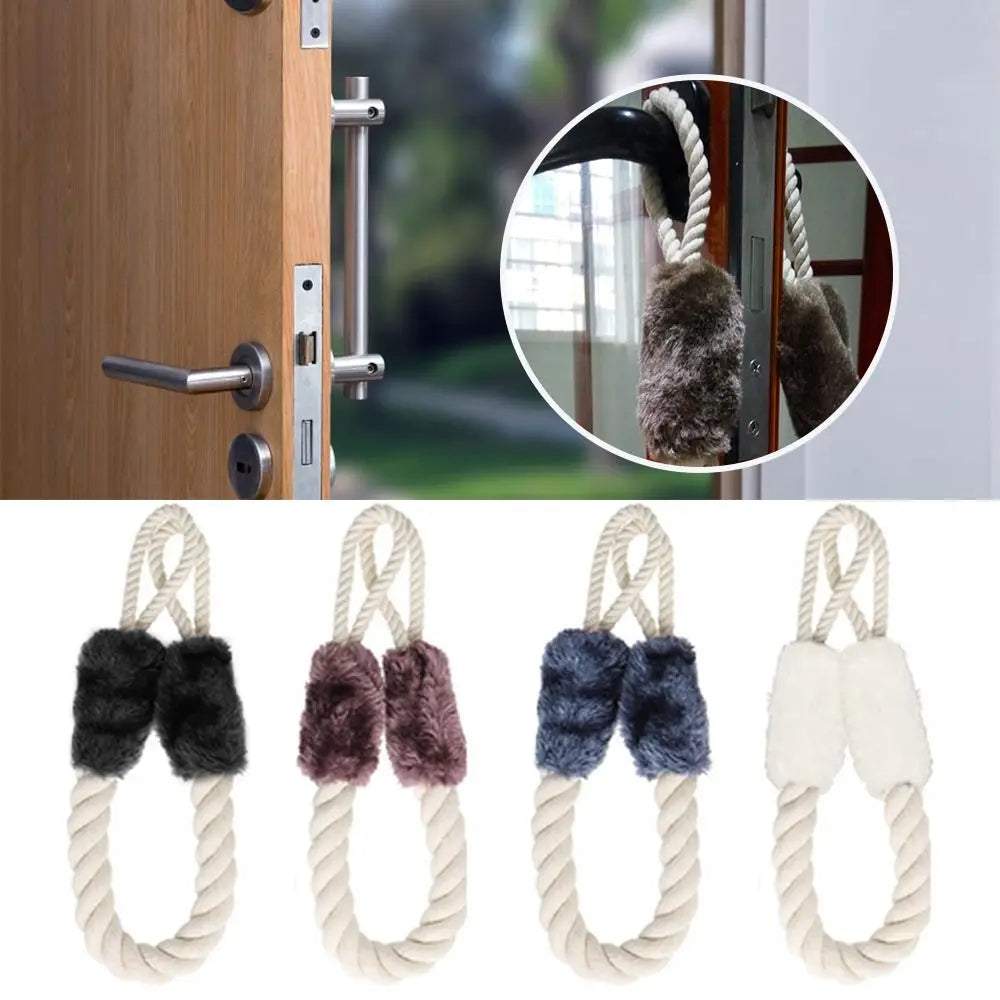 boucle porte corde torsadée fourrure doublure moderne rustique blanc noir bleu marron