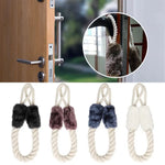 boucle porte corde torsadée fourrure doublure moderne rustique blanc noir bleu marron