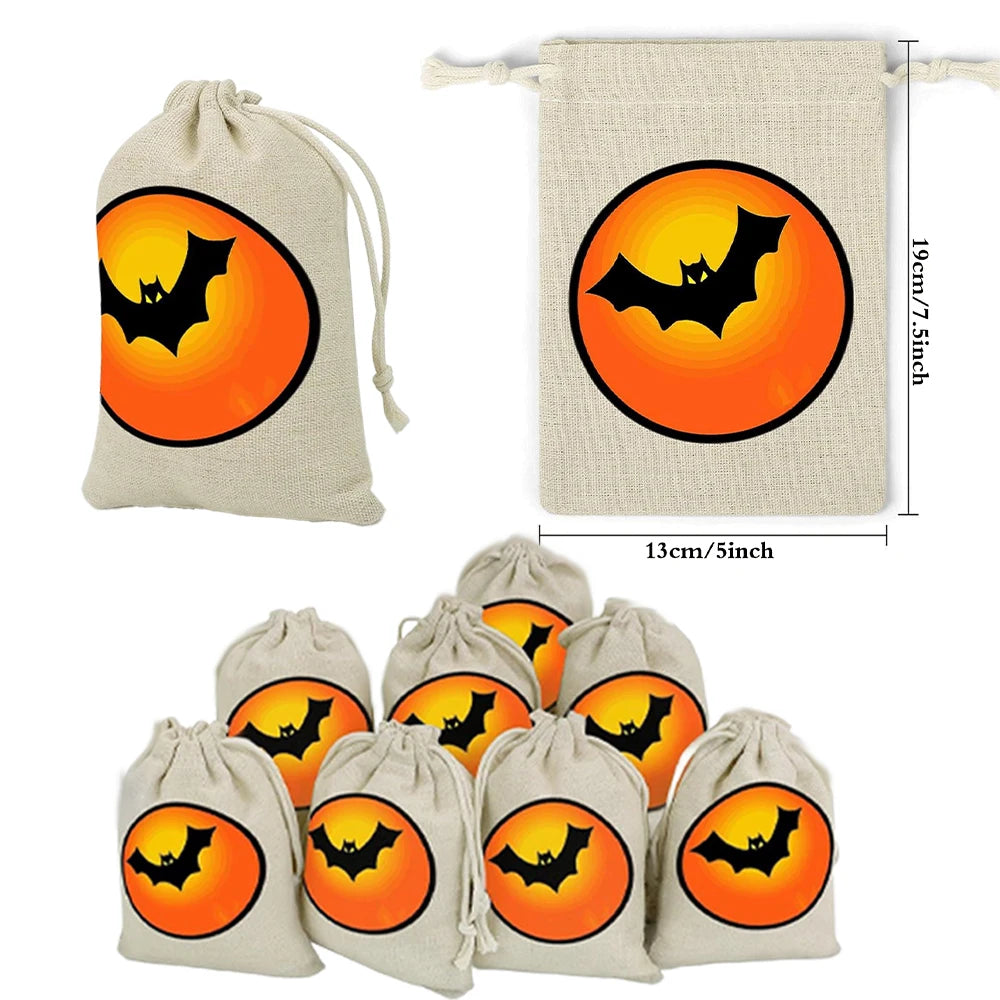 assiettes fantômes halloween citrouilles monstres serviettes gobellets sacs bonbons napkins bannières