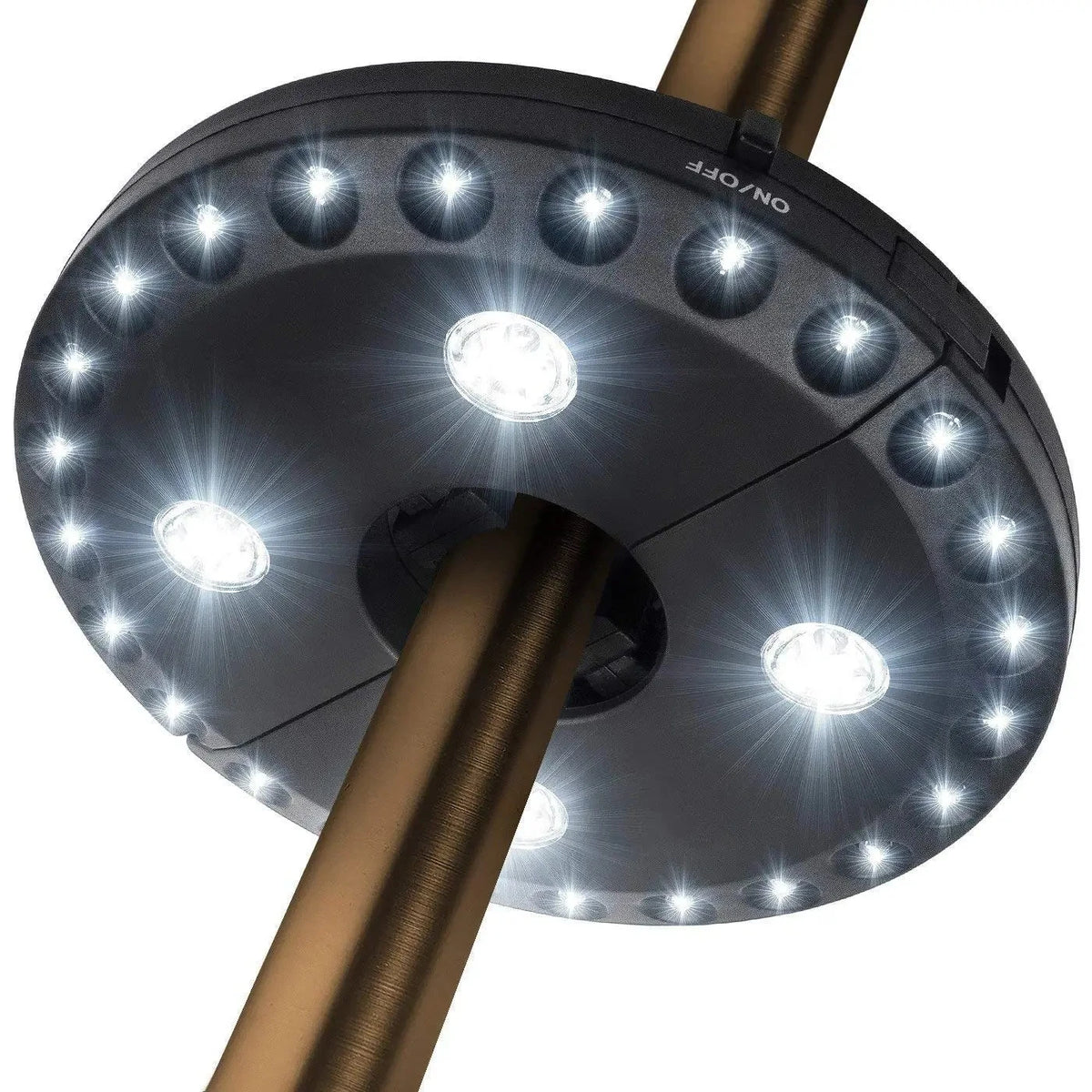 lampe solaire parasol led noir moderne clip jardin campingextérieur instructions inclusées