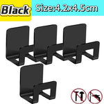 support rangement universel moderne adhésif argenté noir couteaux grattoir ciseaux brosse planche découpe couvercle