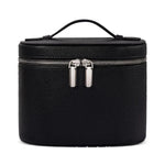 boîte rangement cosmétique cuir marron noir rose blanc moderne minimaliste impermeable poignee amovible