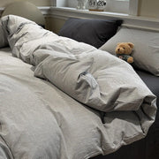 Housse de couette unie douce et confortable pour lit adulte - 8 couleurs disponibles