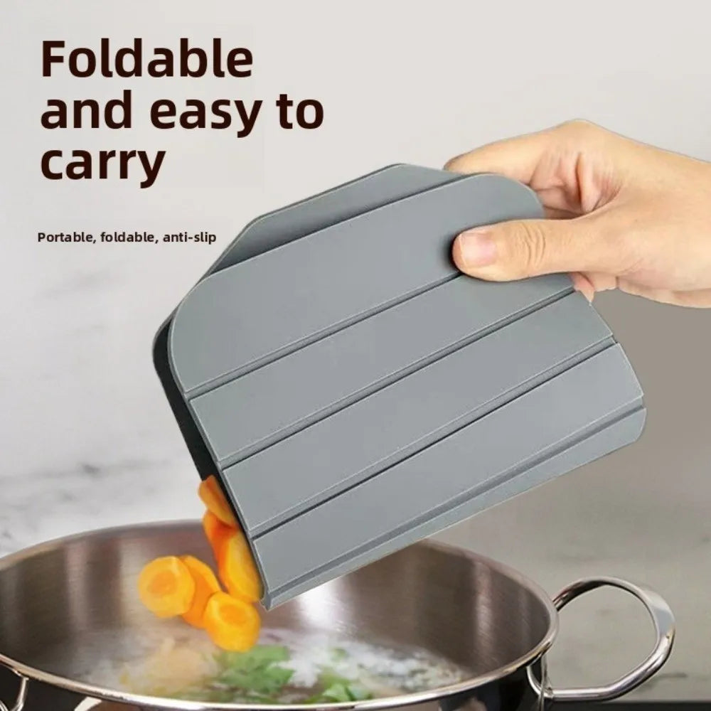 planches découper pliables silicone texturées rainurées moderne orange bleu gris noir élastique antidérapante cuisine