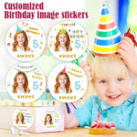 sticker personnalisable anniversaire enfant happy birthday sweet décoratif festif adhésif