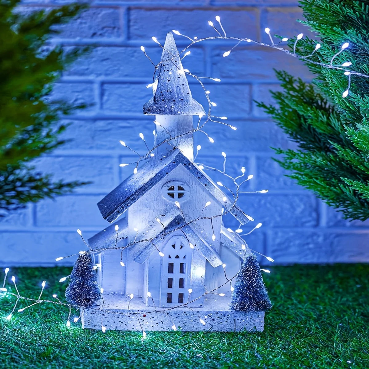 guirlande lumineuse solaire extérieure 200 led multicolore blanc chaud moderne filament festive jardin patio