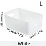 boîte rangement blanc moderne poignées réutilisable matériau abs multifonction
