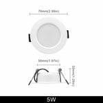 spots led blancs modernes 10 pièces 3w 5w 7w 9w 12w 15w clips ac