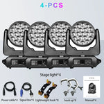 projecteur led moving head effet faisceau wash zoom dmx discothèque fête concert mariage